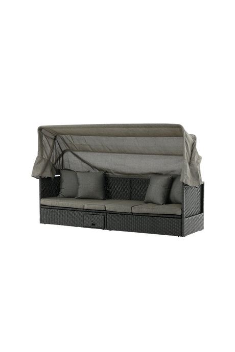 Nopy Outdoor Sun - Lounge - schwarz/Weidengeflecht - Outdoor Sun - Lounges - ALVAHOME