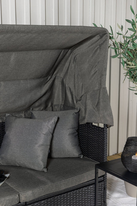 Nopy Outdoor Sun - Lounge - schwarz/Weidengeflecht - Outdoor Sun - Lounges - ALVAHOME