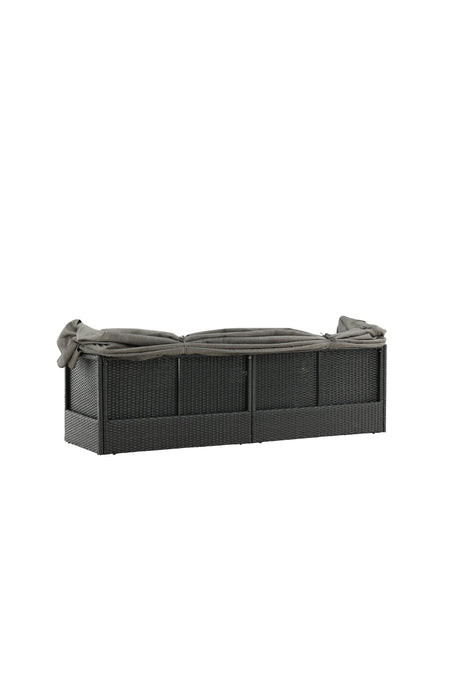 Nopy Outdoor Sun - Lounge - schwarz/Weidengeflecht - Outdoor Sun - Lounges - ALVAHOME