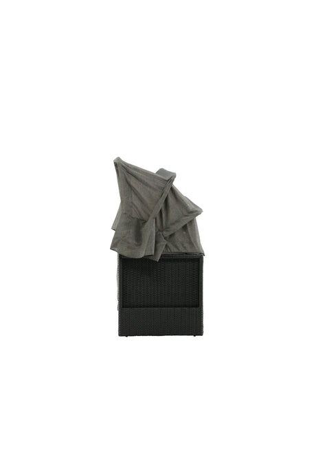 Nopy Outdoor Sun - Lounge - schwarz/Weidengeflecht - Outdoor Sun - Lounges - ALVAHOME