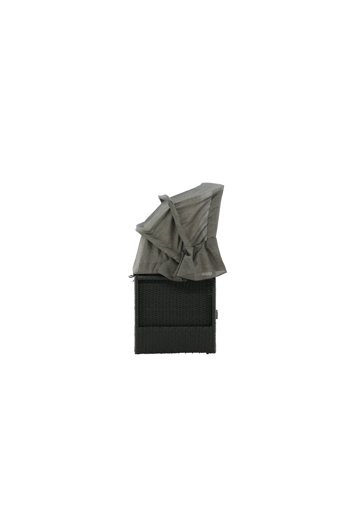 Nopy Outdoor Sun - Lounge - schwarz/Weidengeflecht - Outdoor Sun - Lounges - ALVAHOME
