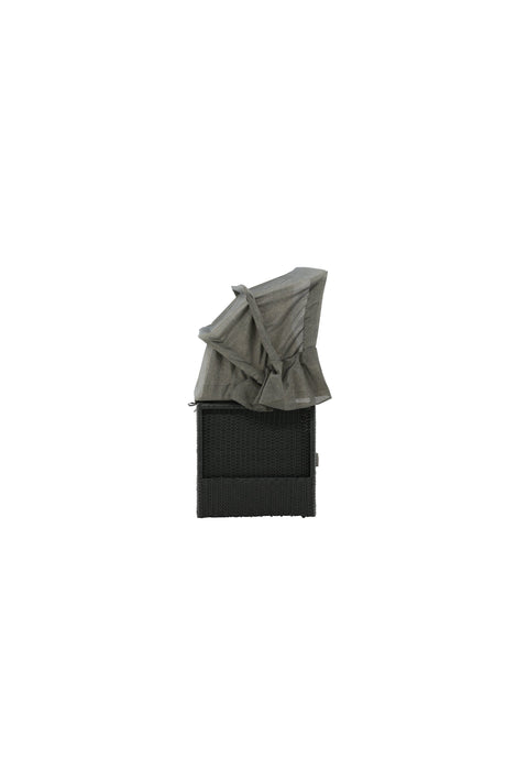Nopy Outdoor Sun - Lounge - schwarz/Weidengeflecht - Outdoor Sun - Lounges - ALVAHOME