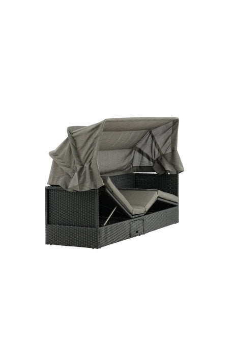 Nopy Outdoor Sun - Lounge - schwarz/Weidengeflecht - Outdoor Sun - Lounges - ALVAHOME