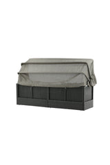 Nopy Outdoor Sun - Lounge - schwarz/Weidengeflecht - Outdoor Sun - Lounges - ALVAHOME