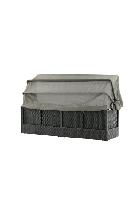 Nopy Outdoor Sun - Lounge - schwarz/Weidengeflecht - Outdoor Sun - Lounges - ALVAHOME