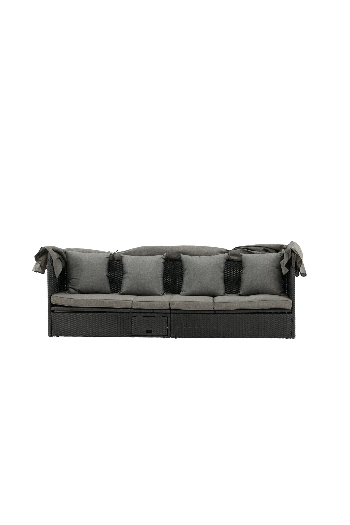 Nopy Outdoor Sun - Lounge - schwarz/Weidengeflecht - Outdoor Sun - Lounges - ALVAHOME