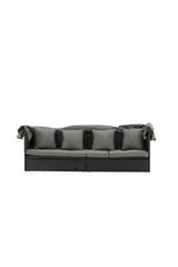 Nopy Outdoor Sun - Lounge - schwarz/Weidengeflecht - Outdoor Sun - Lounges - ALVAHOME