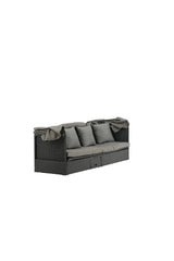 Nopy Outdoor Sun - Lounge - schwarz/Weidengeflecht - Outdoor Sun - Lounges - ALVAHOME