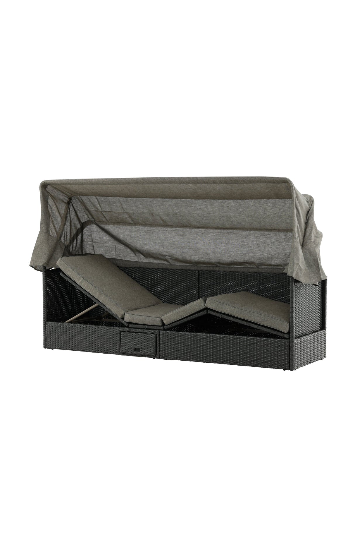 Nopy Outdoor Sun - Lounge - schwarz/Weidengeflecht - Outdoor Sun - Lounges - ALVAHOME