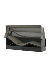 Nopy Outdoor Sun - Lounge - schwarz/Weidengeflecht - Outdoor Sun - Lounges - ALVAHOME