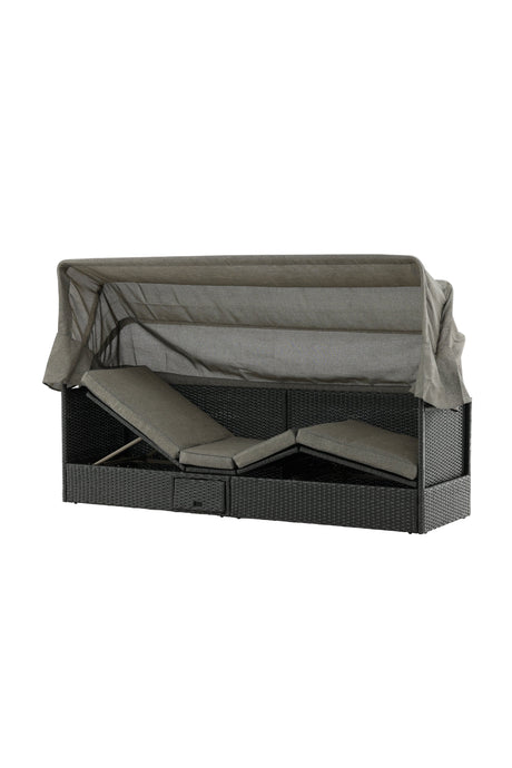 Nopy Outdoor Sun - Lounge - schwarz/Weidengeflecht - Outdoor Sun - Lounges - ALVAHOME
