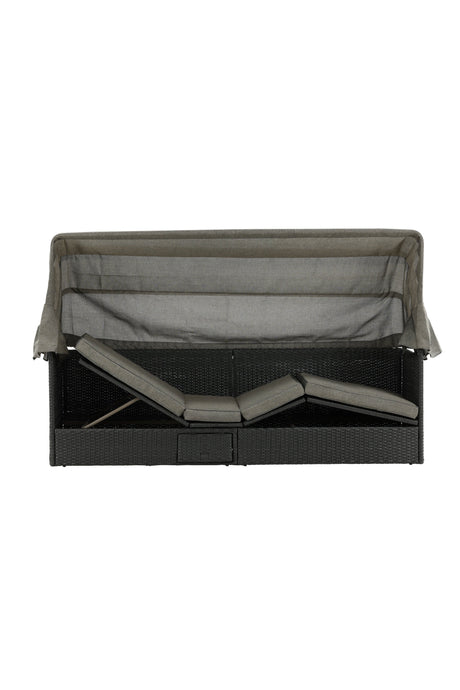 Nopy Outdoor Sun - Lounge - schwarz/Weidengeflecht - Outdoor Sun - Lounges - ALVAHOME