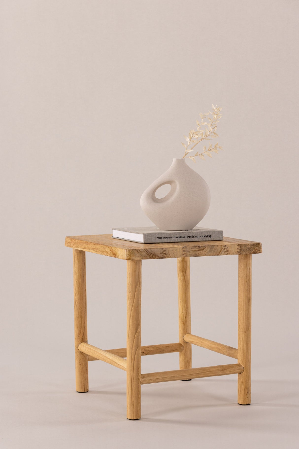 Noster Hocker - natur/Teak - Hocker - ALVAHOME