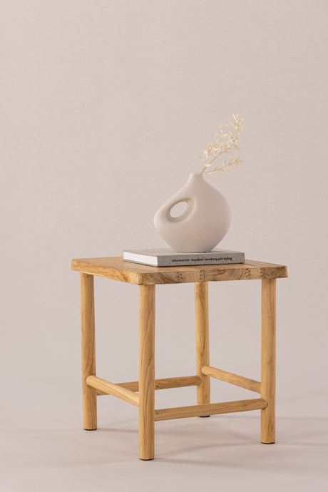 Noster Hocker - natur/Teak - Hocker - ALVAHOME