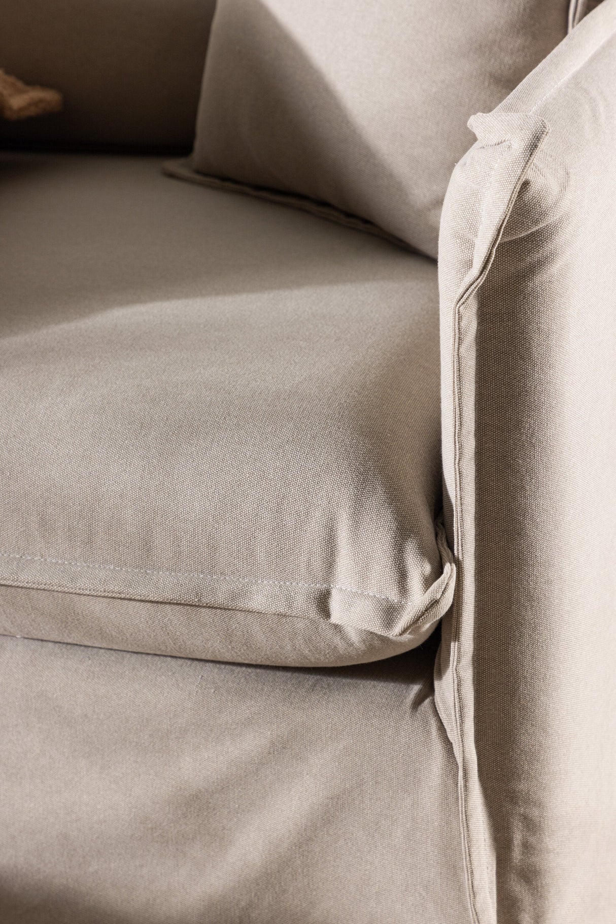 Nova 3 - Sitzer Sofa - braun/Polyester - Leinen - 3 - Sitzer Sofas - ALVAHOME