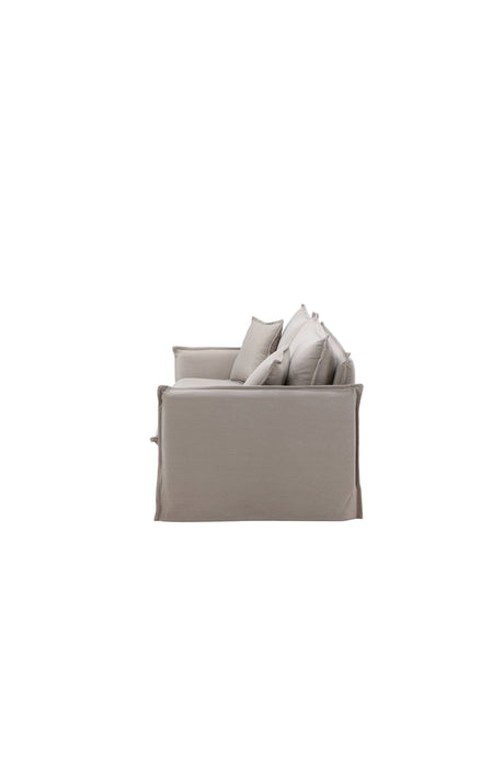 Nova 3 - Sitzer Sofa - braun/Polyester - Leinen - 3 - Sitzer Sofas - ALVAHOME