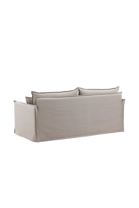Nova 3 - Sitzer Sofa - braun/Polyester - Leinen - 3 - Sitzer Sofas - ALVAHOME
