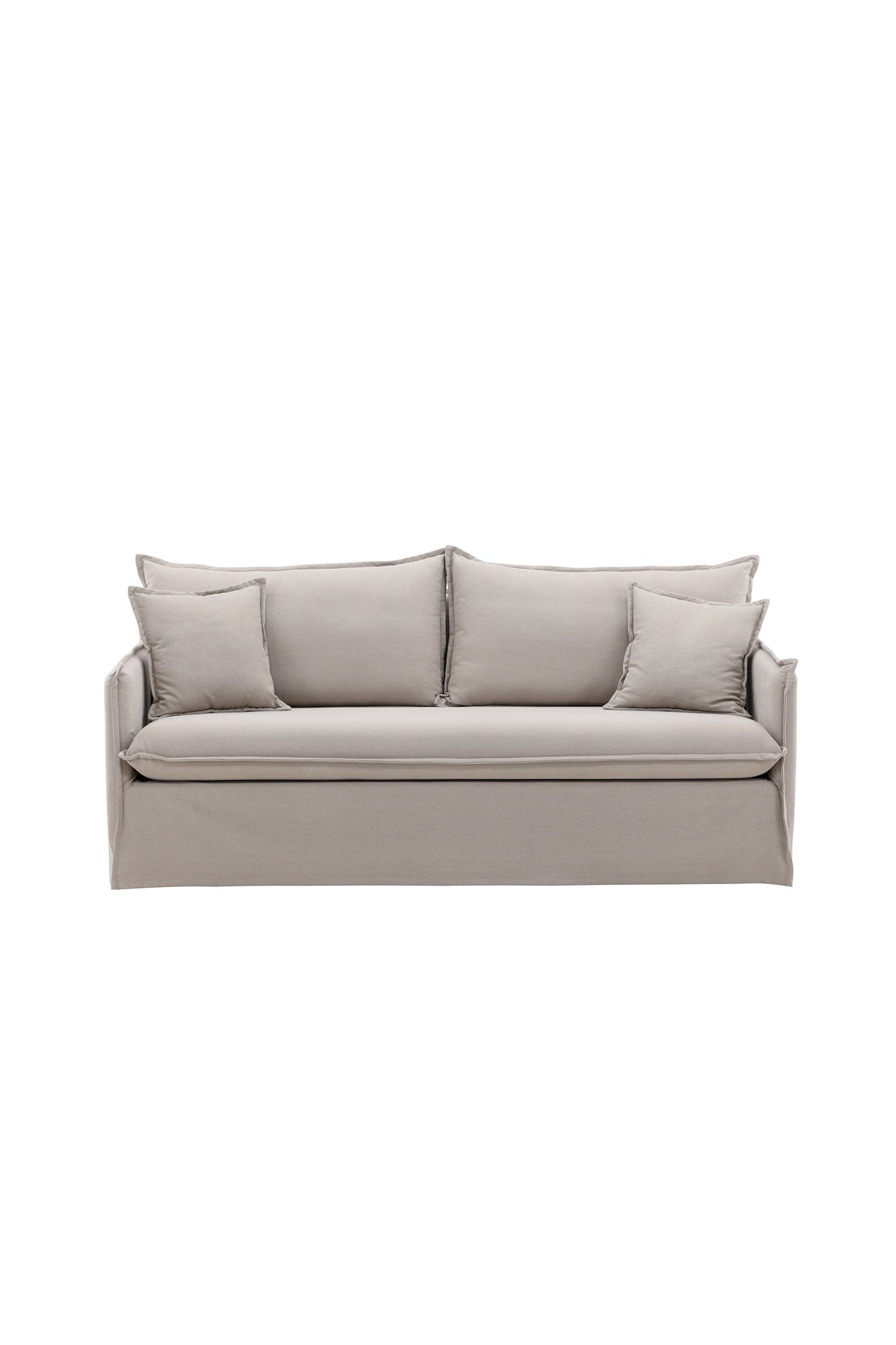 Nova 3 - Sitzer Sofa - braun/Polyester - Leinen - 3 - Sitzer Sofas - ALVAHOME