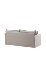 Nova 3 - Sitzer Sofa - braun/Polyester - Leinen - 3 - Sitzer Sofas - ALVAHOME