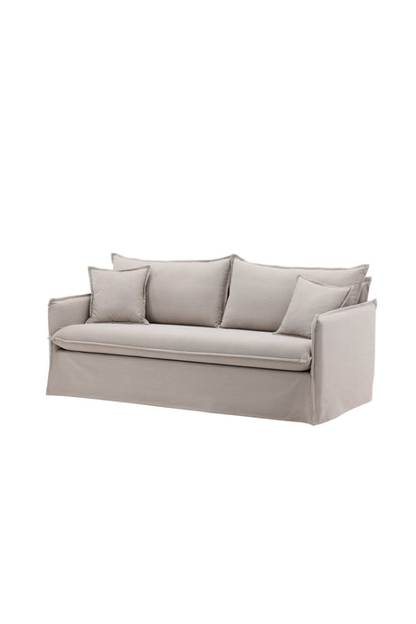 Nova 3 - Sitzer Sofa - braun/Polyester - Leinen - 3 - Sitzer Sofas - ALVAHOME