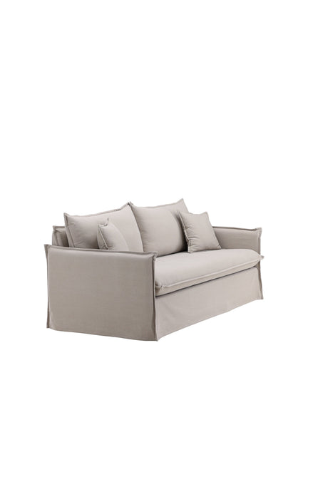 Nova 3 - Sitzer Sofa - braun/Polyester - Leinen - 3 - Sitzer Sofas - ALVAHOME