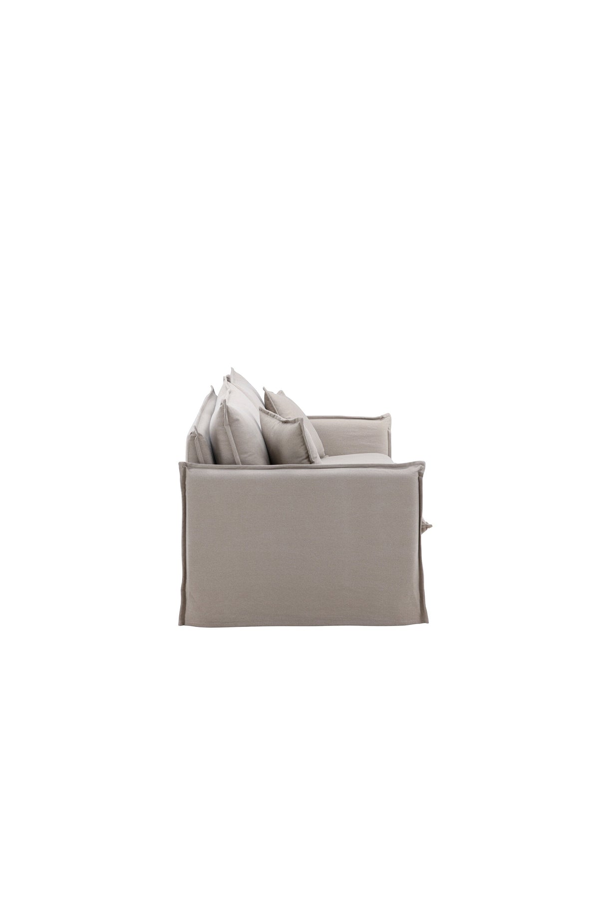 Nova 3 - Sitzer Sofa - braun/Polyester - Leinen - 3 - Sitzer Sofas - ALVAHOME