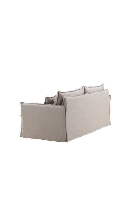 Nova 3 - Sitzer Sofa - braun/Polyester - Leinen - 3 - Sitzer Sofas - ALVAHOME