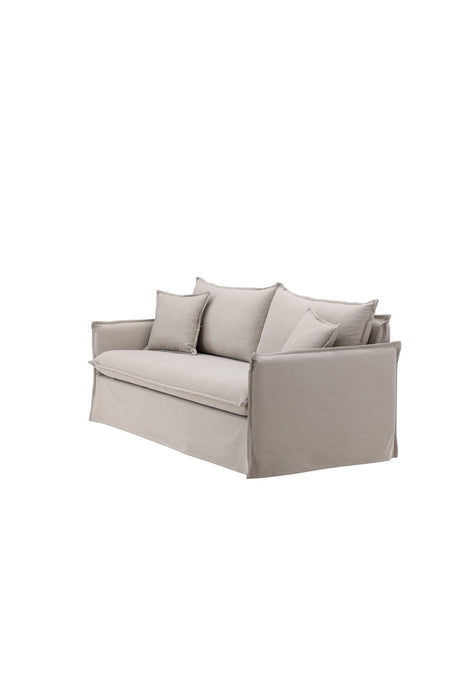 Nova 3 - Sitzer Sofa - braun/Polyester - Leinen - 3 - Sitzer Sofas - ALVAHOME
