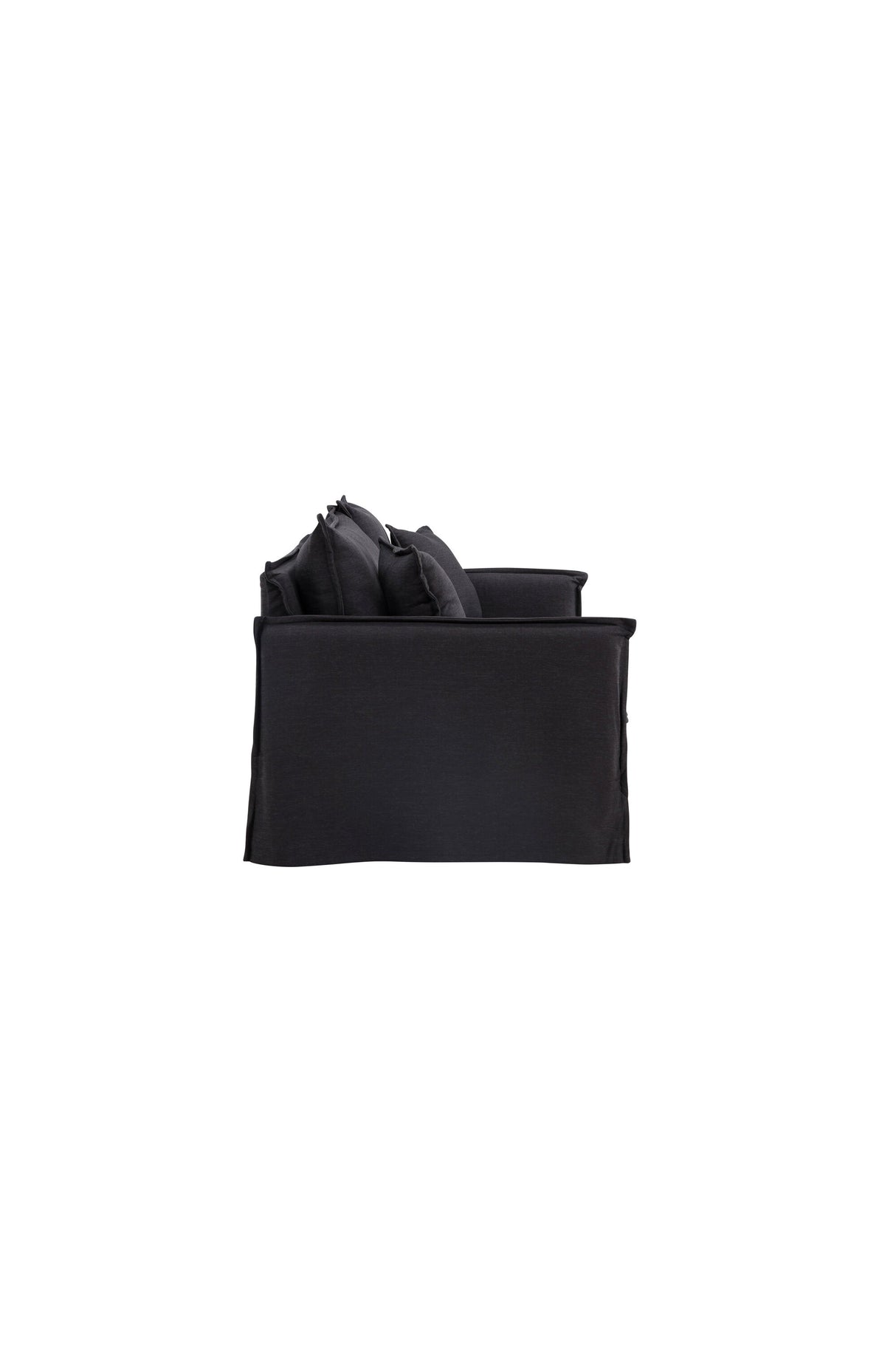 Nova 3 - Sitzer Sofa - schwarz/Polyester - Leinen - 3 - Sitzer Sofas - ALVAHOME