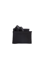 Nova 3 - Sitzer Sofa - schwarz/Polyester - Leinen - 3 - Sitzer Sofas - ALVAHOME