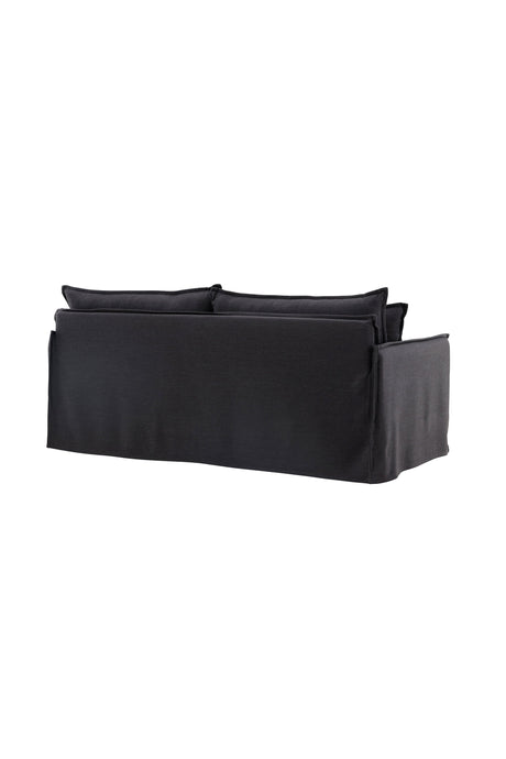 Nova 3 - Sitzer Sofa - schwarz/Polyester - Leinen - 3 - Sitzer Sofas - ALVAHOME