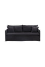 Nova 3 - Sitzer Sofa - schwarz/Polyester - Leinen - 3 - Sitzer Sofas - ALVAHOME