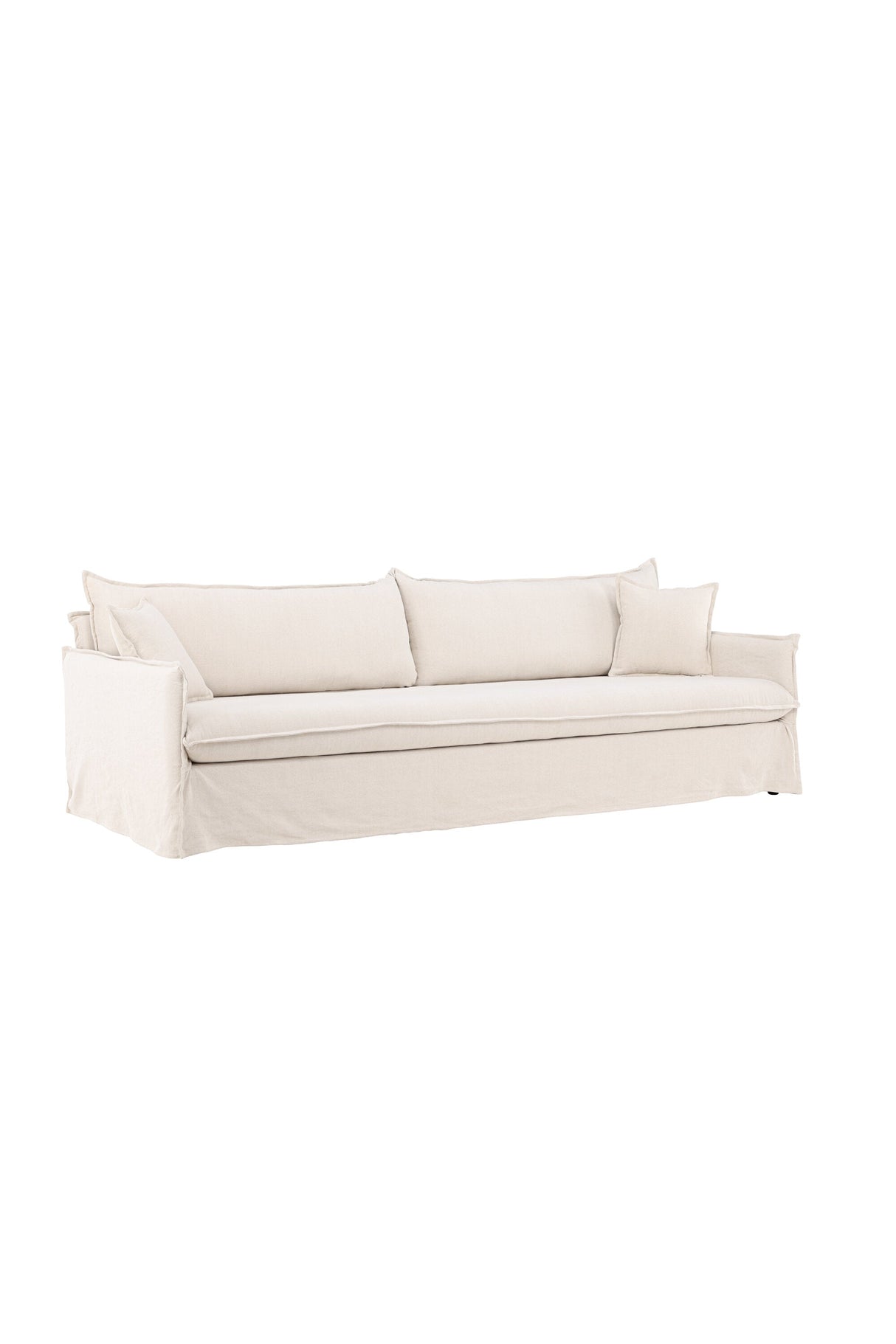 Nova 4 - Sitzer Sofa - beige/Kiefer - 4 - Sitzer Sofas - ALVAHOME