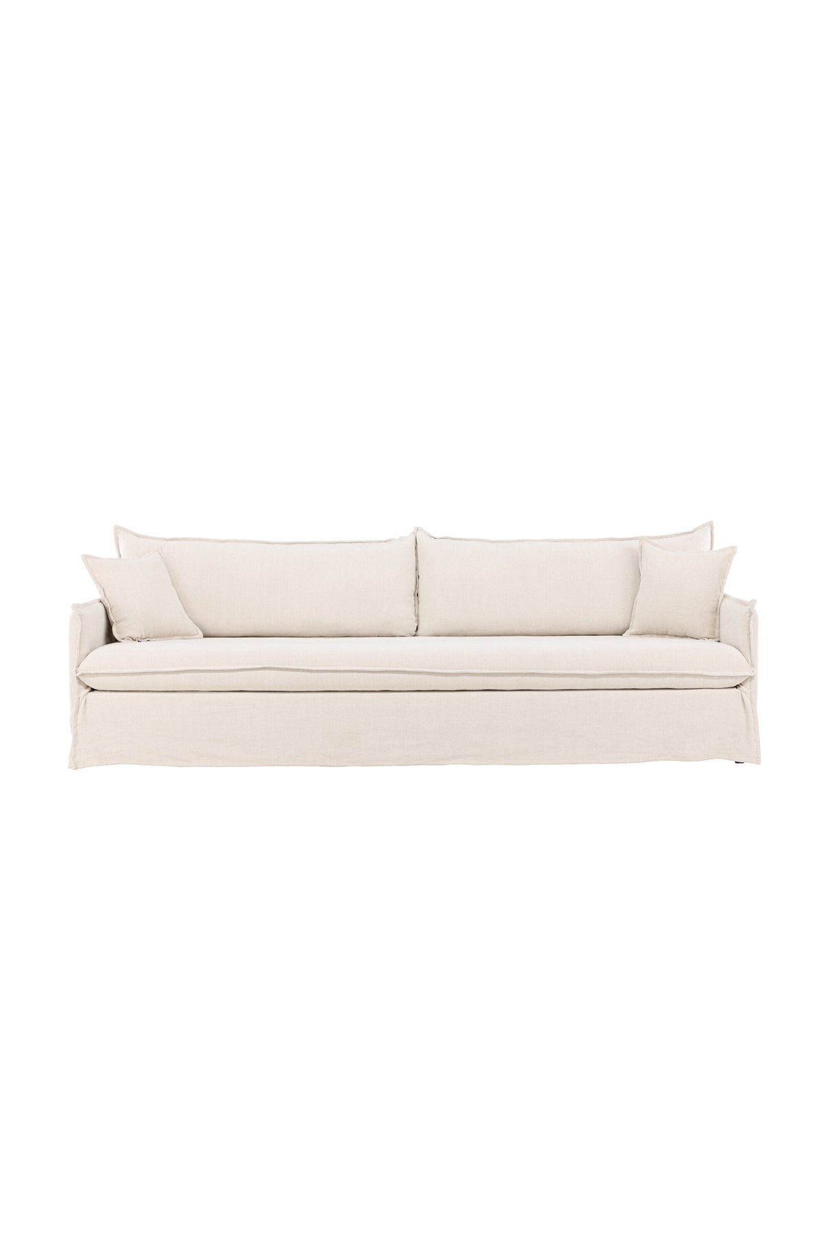 Nova 4 - Sitzer Sofa - beige/Kiefer - 4 - Sitzer Sofas - ALVAHOME
