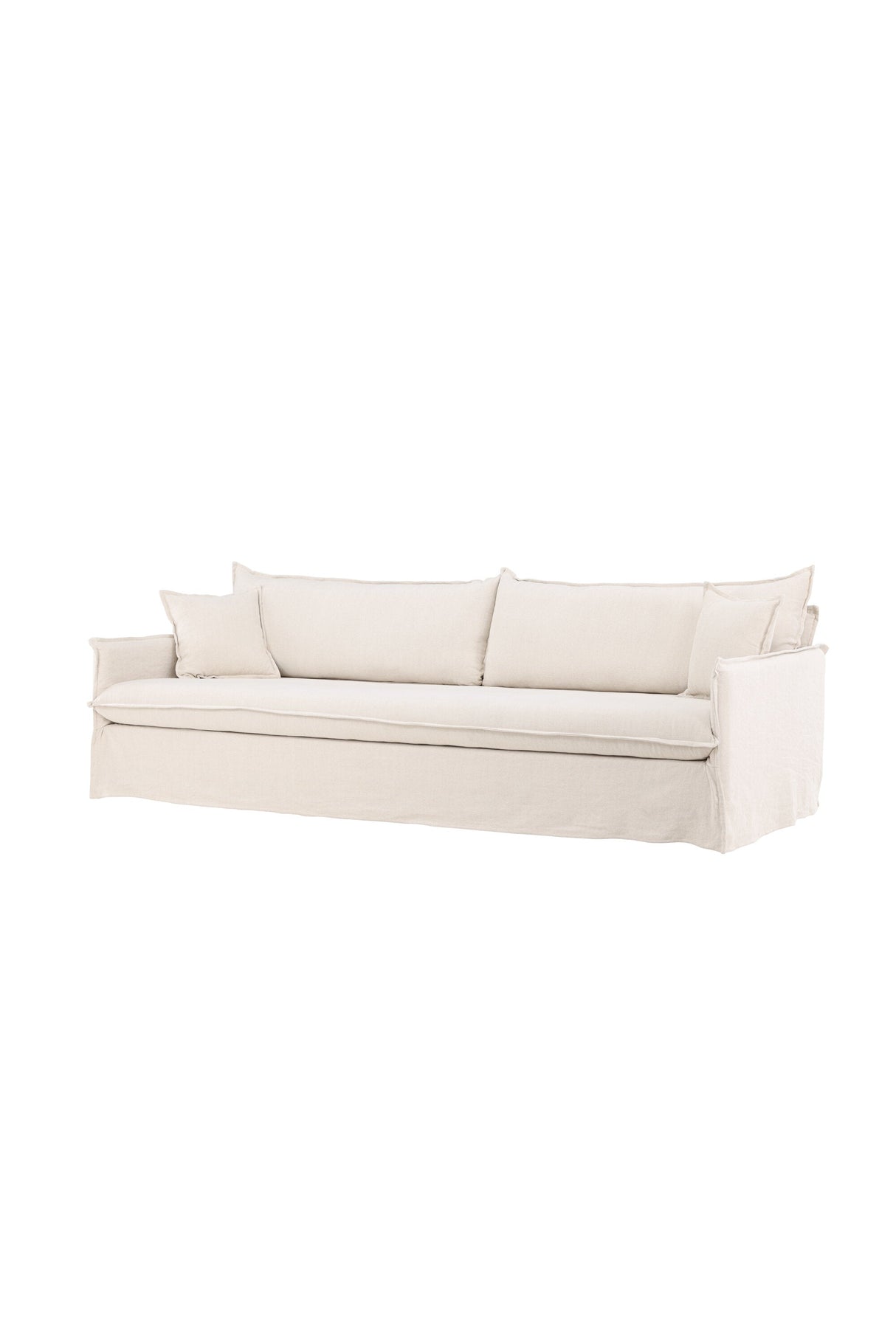 Nova 4 - Sitzer Sofa - beige/Kiefer - 4 - Sitzer Sofas - ALVAHOME