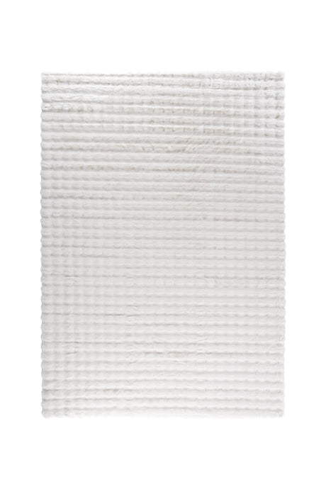 Novis Wohnzimmerteppich - weiß/Polyester - Wohnzimmerteppiche - ALVAHOME
