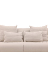 Öckerö 3 - Sitzer Sofa - beige/Polyester - Leinen - 3 - Sitzer Sofas - ALVAHOME