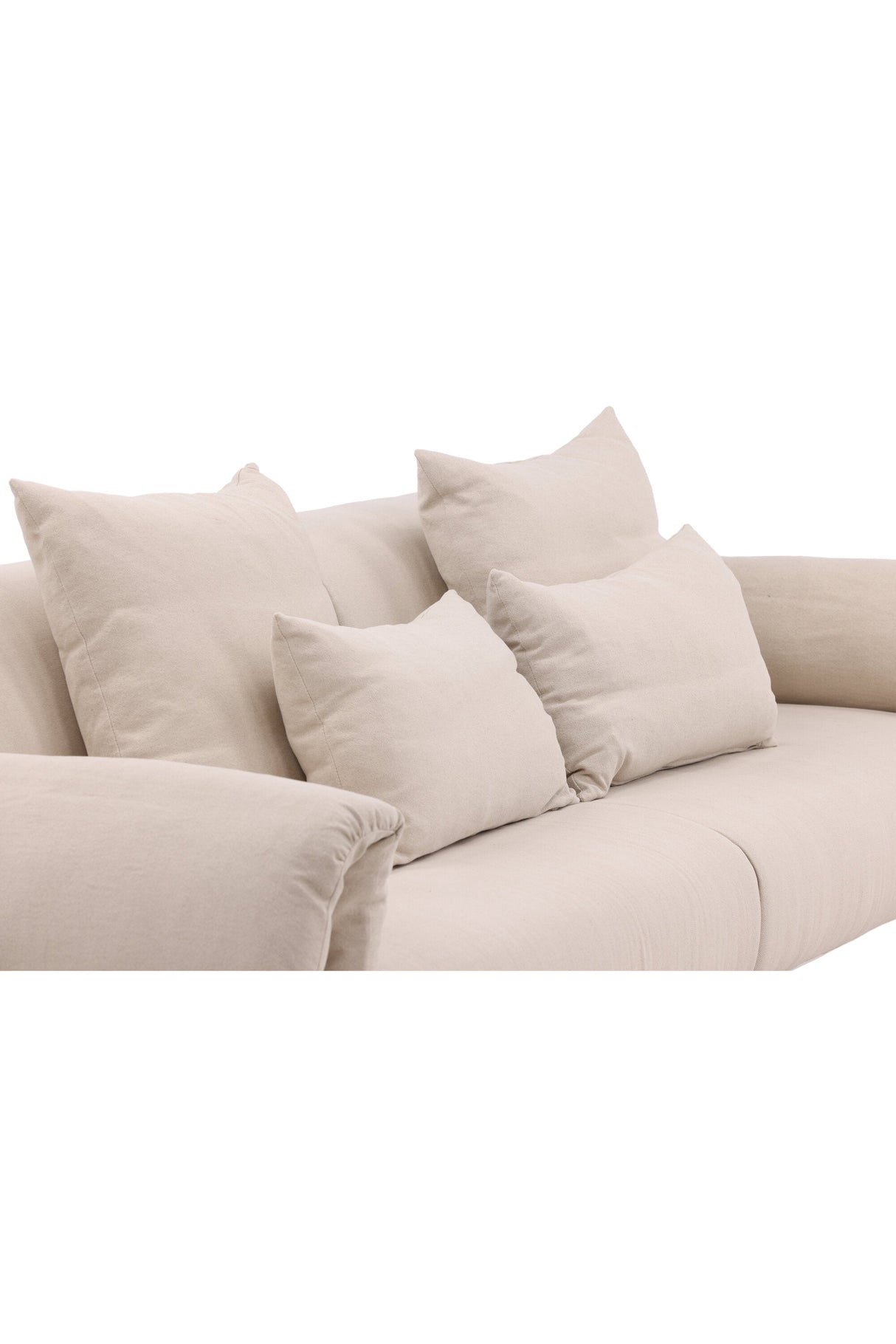 Öckerö 3 - Sitzer Sofa - beige/Polyester - Leinen - 3 - Sitzer Sofas - ALVAHOME