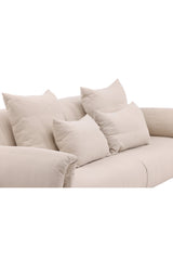 Öckerö 3 - Sitzer Sofa - beige/Polyester - Leinen - 3 - Sitzer Sofas - ALVAHOME