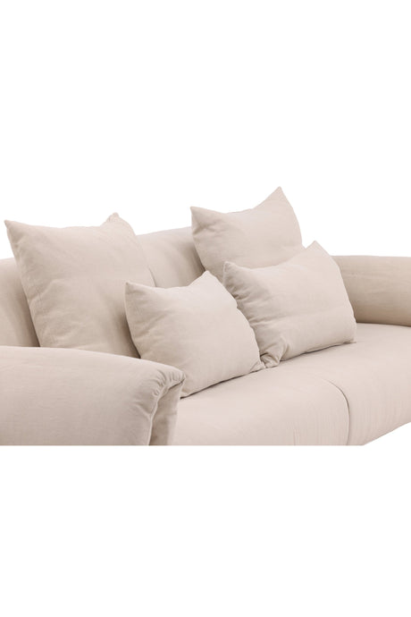 Öckerö 3 - Sitzer Sofa - beige/Polyester - Leinen - 3 - Sitzer Sofas - ALVAHOME