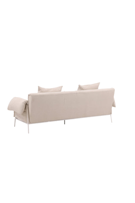 Öckerö 3 - Sitzer Sofa - beige/Polyester - Leinen - 3 - Sitzer Sofas - ALVAHOME