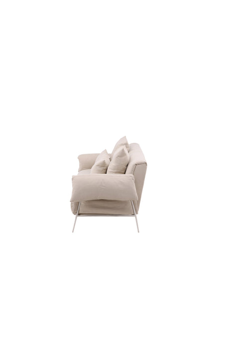 Öckerö 3 - Sitzer Sofa - beige/Polyester - Leinen - 3 - Sitzer Sofas - ALVAHOME