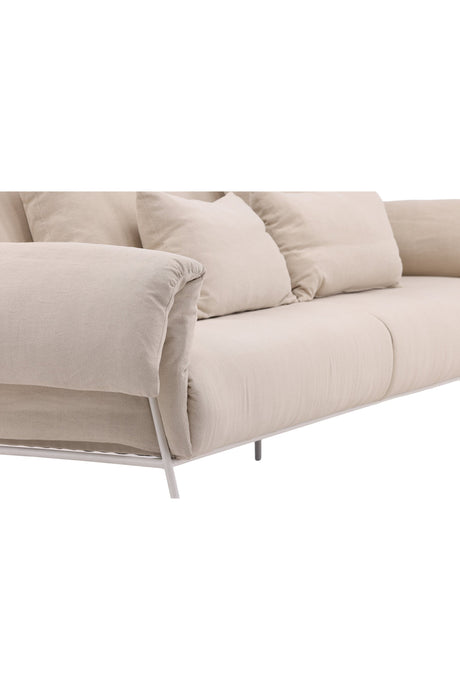Öckerö 3 - Sitzer Sofa - beige/Polyester - Leinen - 3 - Sitzer Sofas - ALVAHOME