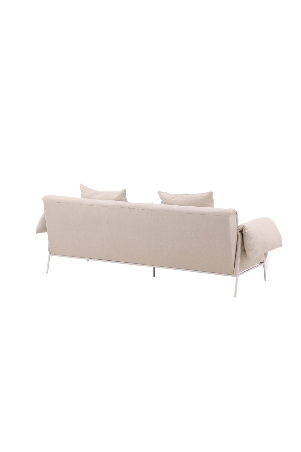 Öckerö 3 - Sitzer Sofa - beige/Polyester - Leinen - 3 - Sitzer Sofas - ALVAHOME
