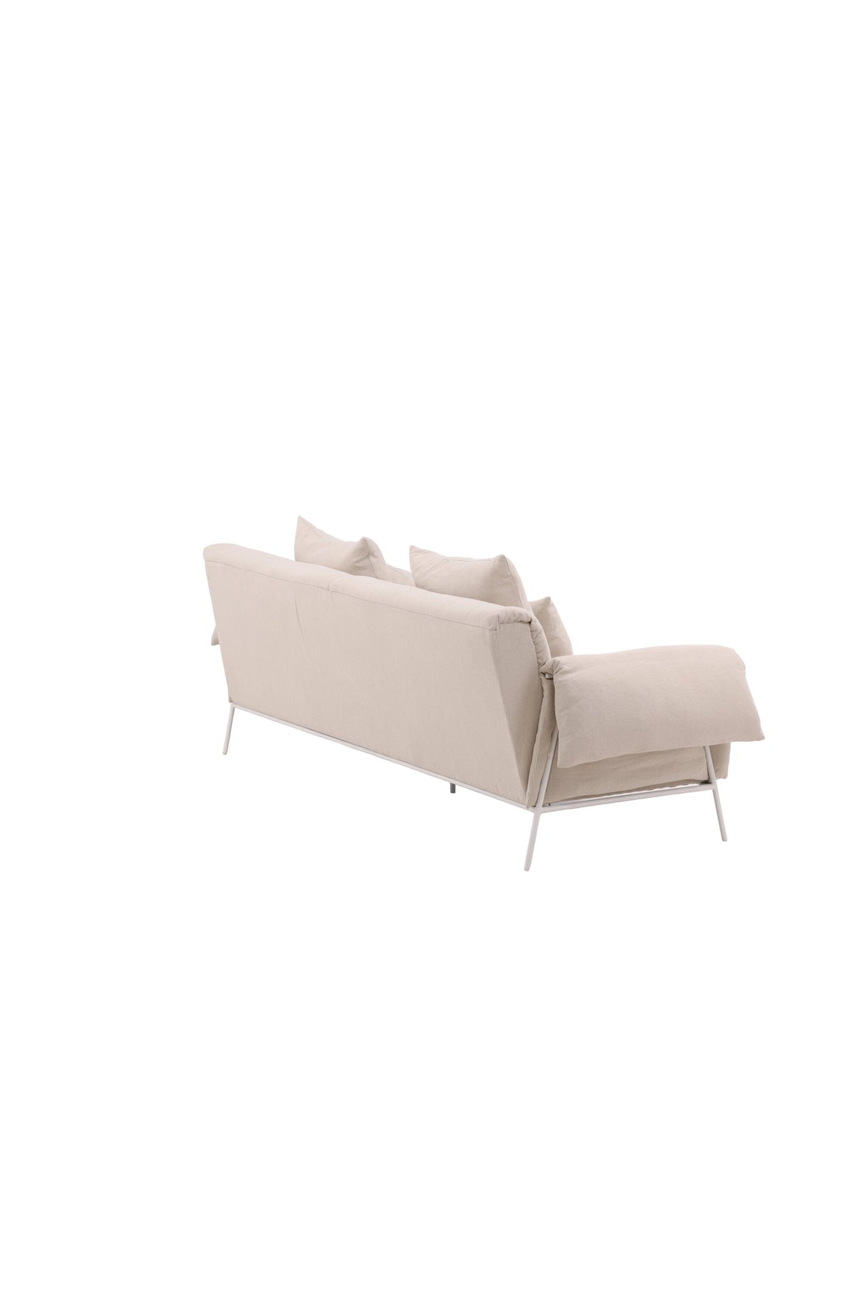 Öckerö 3 - Sitzer Sofa - beige/Polyester - Leinen - 3 - Sitzer Sofas - ALVAHOME