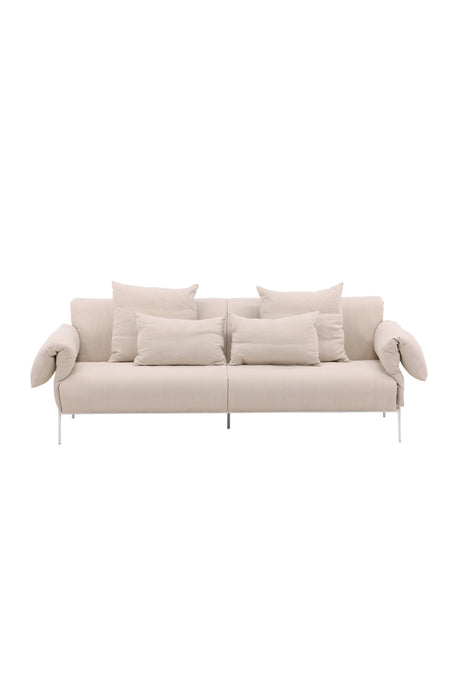 Öckerö 3 - Sitzer Sofa - beige/Polyester - Leinen - 3 - Sitzer Sofas - ALVAHOME
