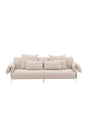Öckerö 3 - Sitzer Sofa - beige/Polyester - Leinen - 3 - Sitzer Sofas - ALVAHOME