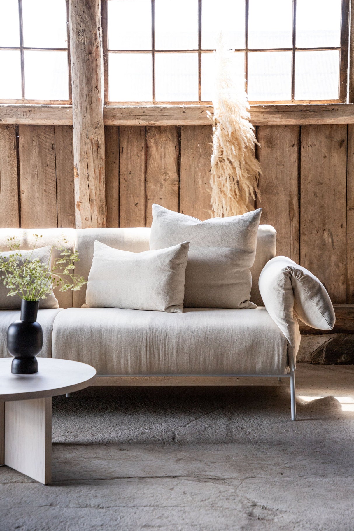 Öckerö 3 - Sitzer Sofa - beige/Polyester - Leinen - 3 - Sitzer Sofas - ALVAHOME