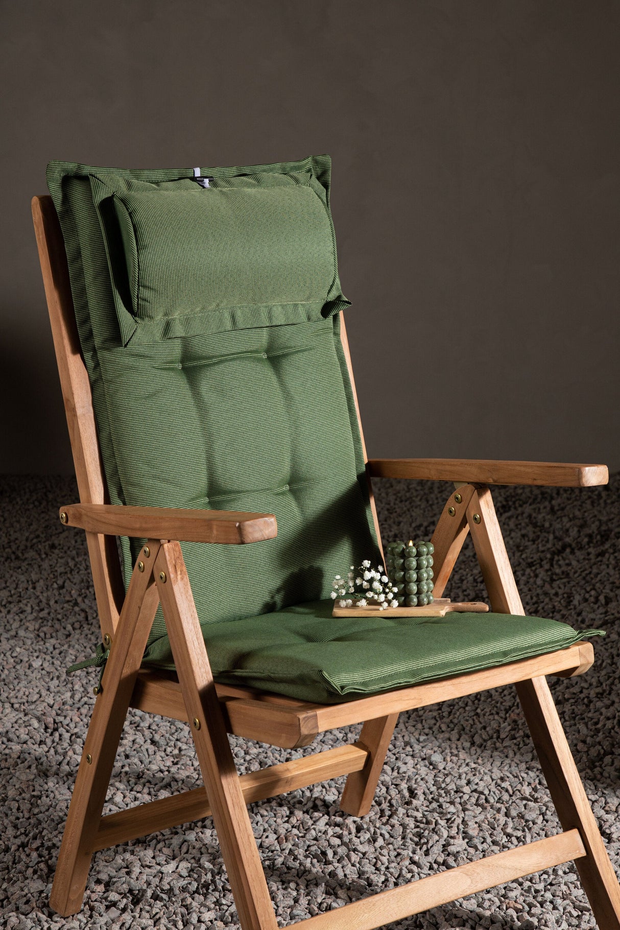 Olive Outdoor - Sitzpolster - grün/Polyester - Outdoor - Sitzpölster - ALVAHOME