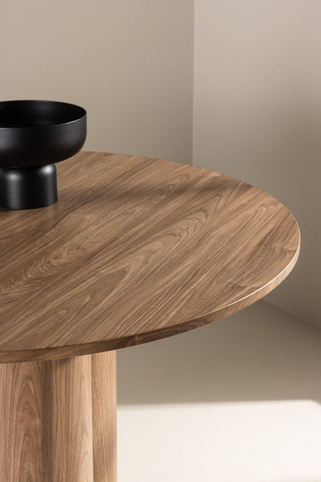Olivia runder Esstisch - braun/MDF - Runde Esstische - ALVAHOME